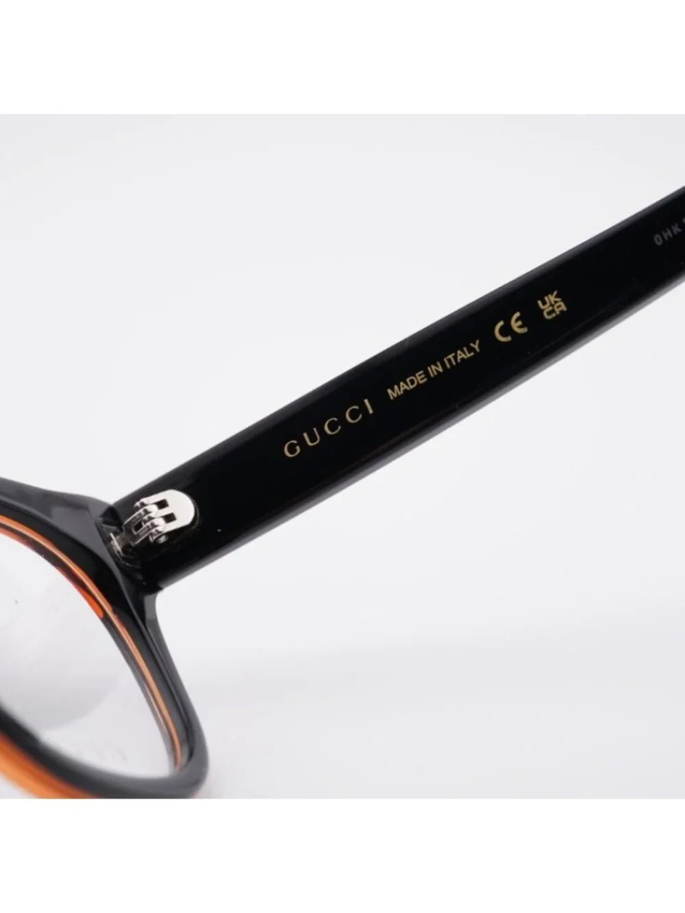 Gucci GG1796O 007 Eyeglasses Black/Red 55mm Square Frame